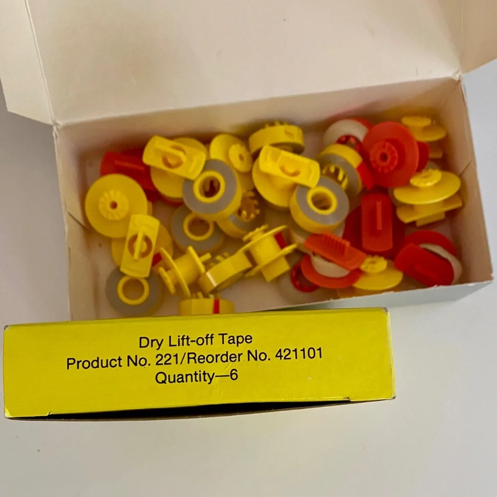 Vintage IBM Typewriter Font Balls & Roytype Dry lift tape- Journalists Writers - Picture 6 of 7